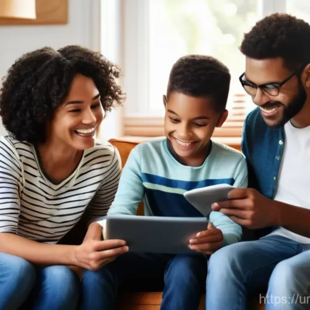 소셜 임팩트 분석과 사회적 변화 - Digital Learning and Family Connection**
A warm and inviting living room scene, with soft, natural ...