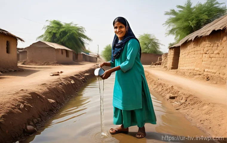 소셜 임팩트 측정에서의 외부 감사 - **Prompt:** A diverse, professional female external auditor, wearing a modest shalwar kameez, stands...